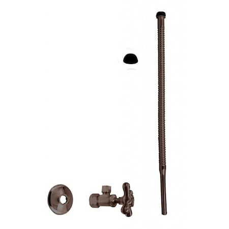 Westbrass Supply Kit, 5/8" OD x 3/8" OD x 15" Corrugated in Oil Rubbed Bronze D105K15X-12